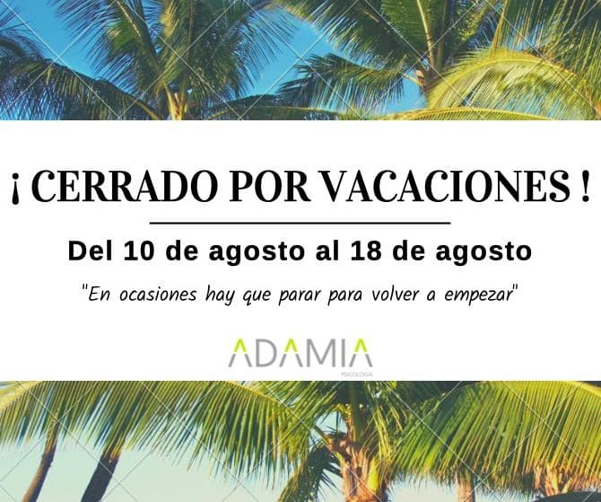 ¡ Cerrado por vacaciones !