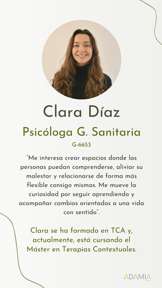 Clara Díaz, psicóloga en Vigo
