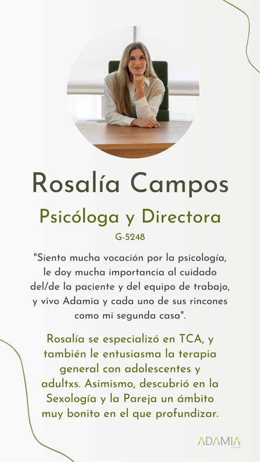 Rosalía Campos, psicóloga en Vigo