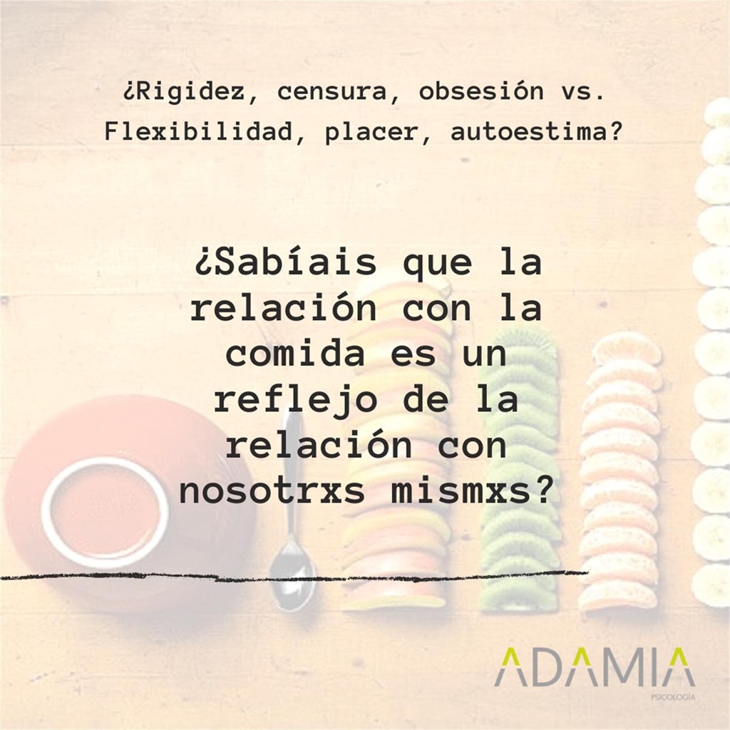 La relación con la comida vs. La relación con uno/a mismo/a