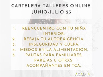 NUEVOS TALLERES ONLINE 2023