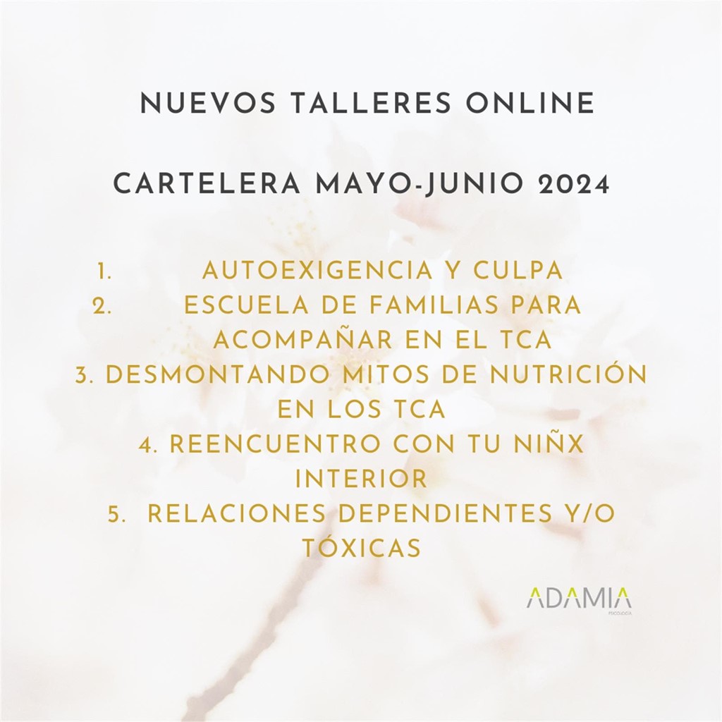 NUEVOS TALLERES ONLINE 2024